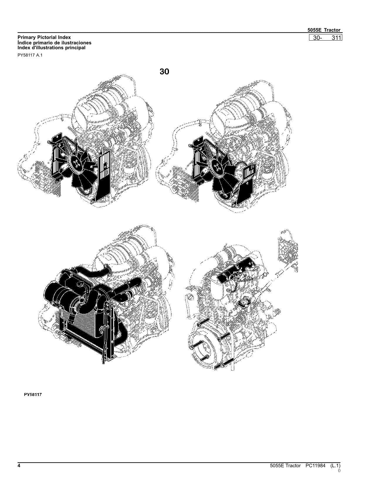 JOHN DEERE 5055E TRACTOR PARTS CATALOG MANUAL #2