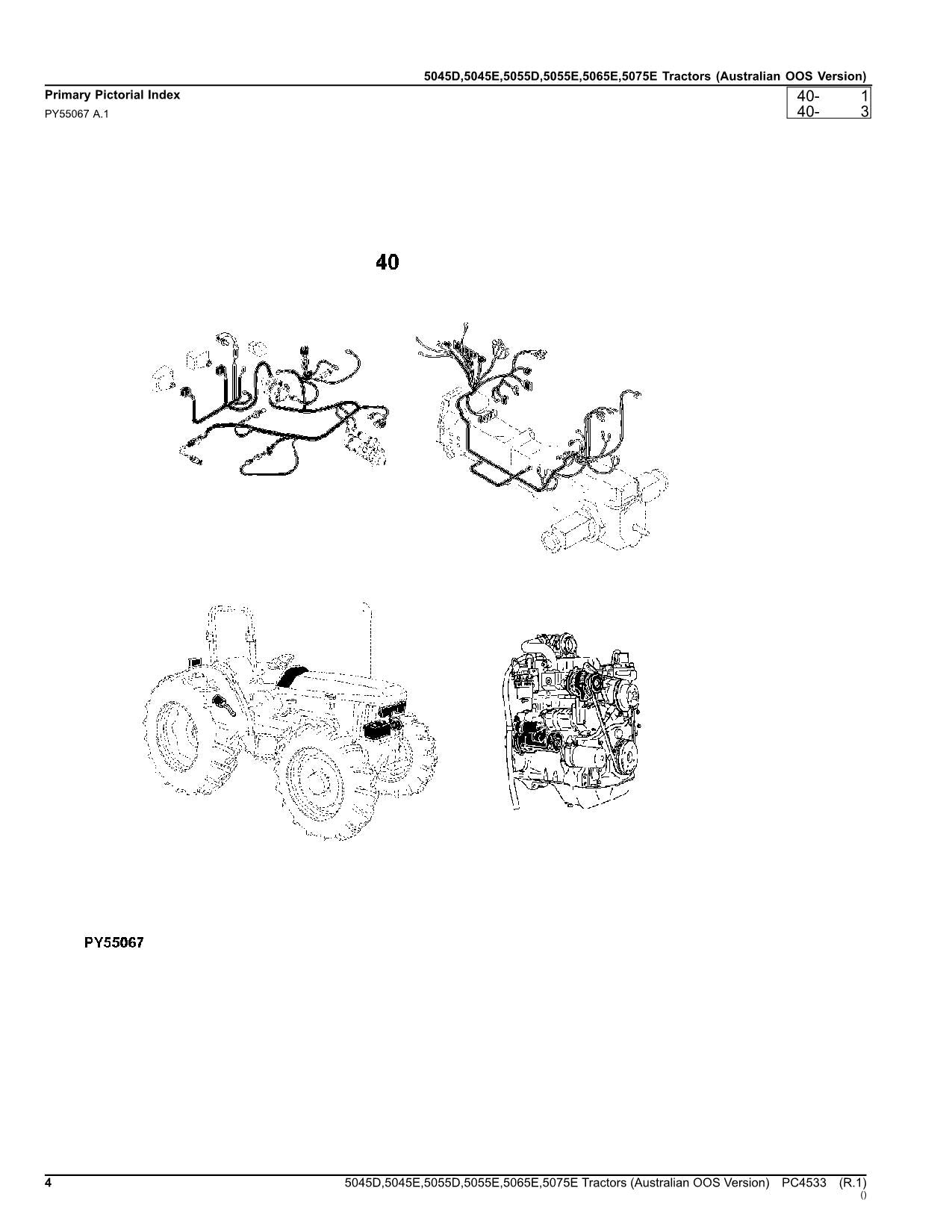 CATALOGUE DES PIÈCES DE RECHANGE POUR TRACTEUR JOHN DEERE 5045D 5045E 5055D 5055E 5065E MANUEL #3