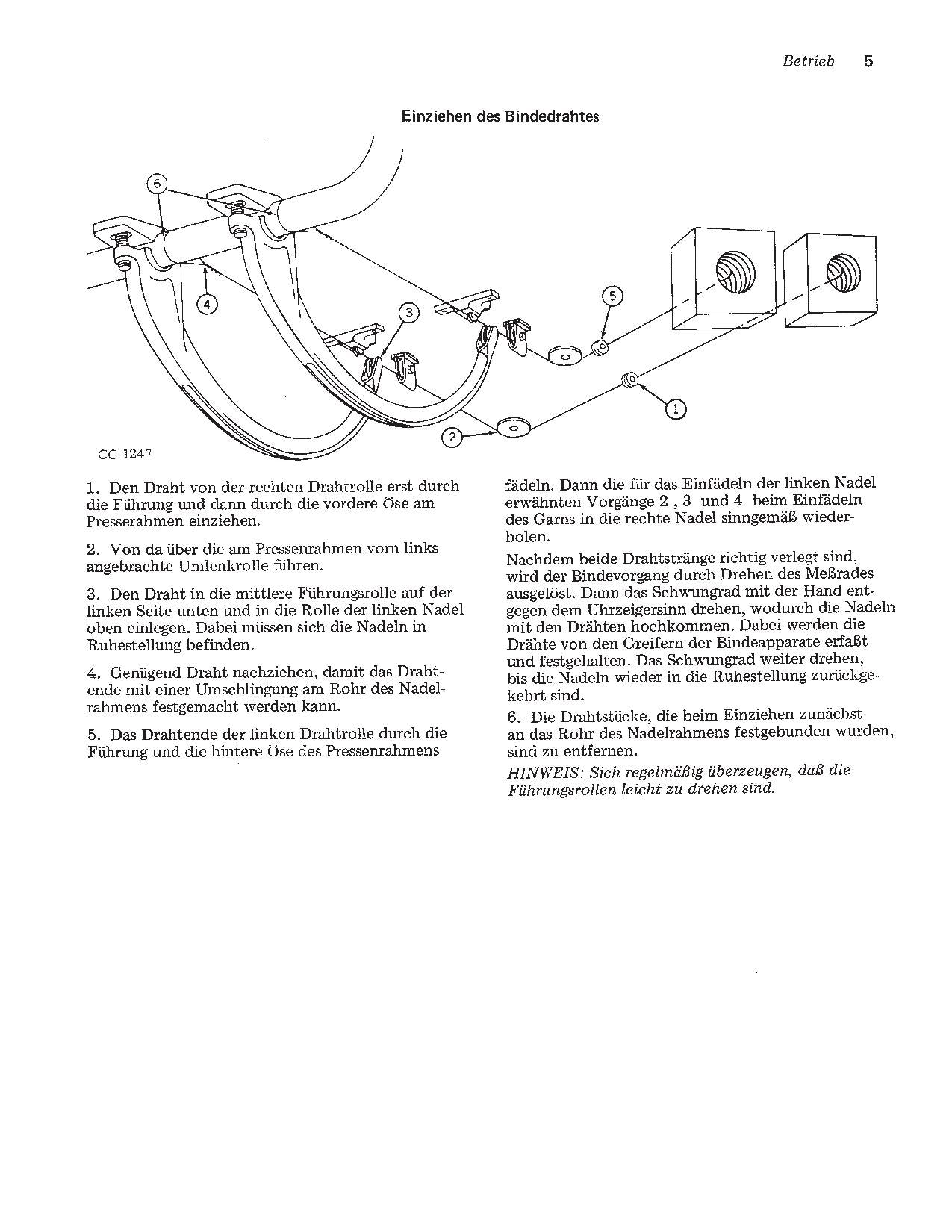 JOHN DEERE HOCHDRUCK SAMMELPRESSE 342 346  BETRIEBSANLEITUNG