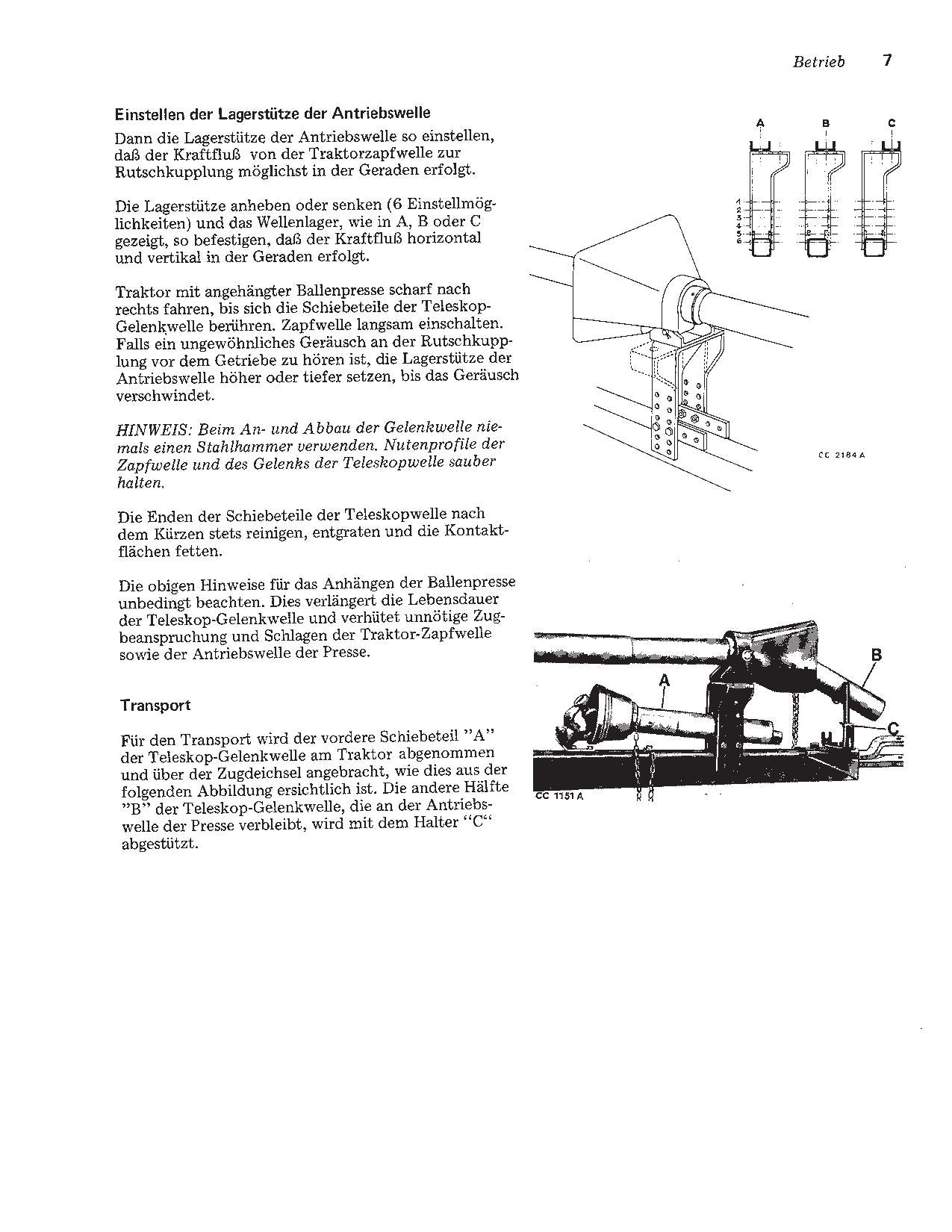 JOHN DEERE HOCHDRUCK SAMMELPRESSE 342 346 BETRIEBSANLEITUNG