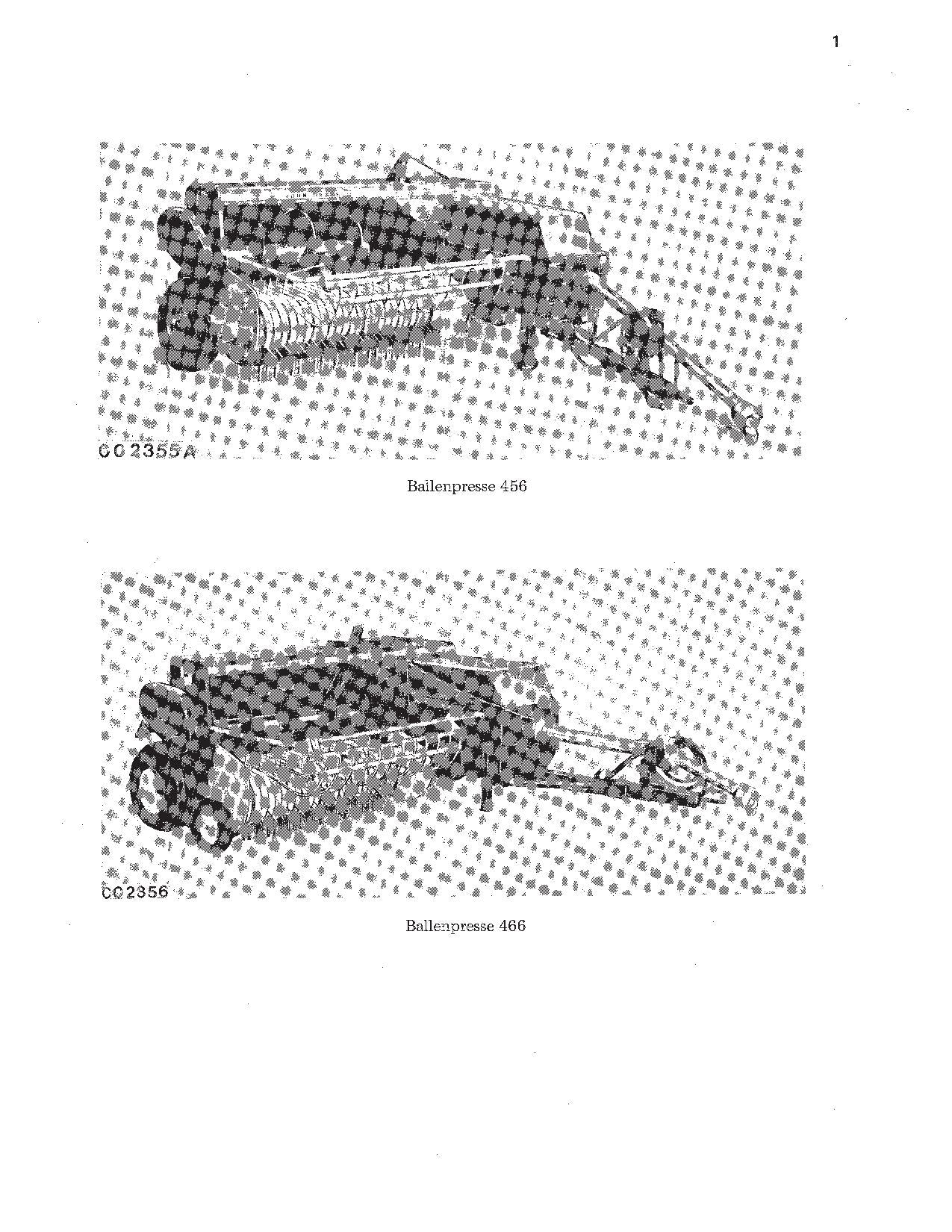 JOHN DEERE HOCHDRUCK SAMMELPRESSE 456 466 BETRIEBSANLEITUNG