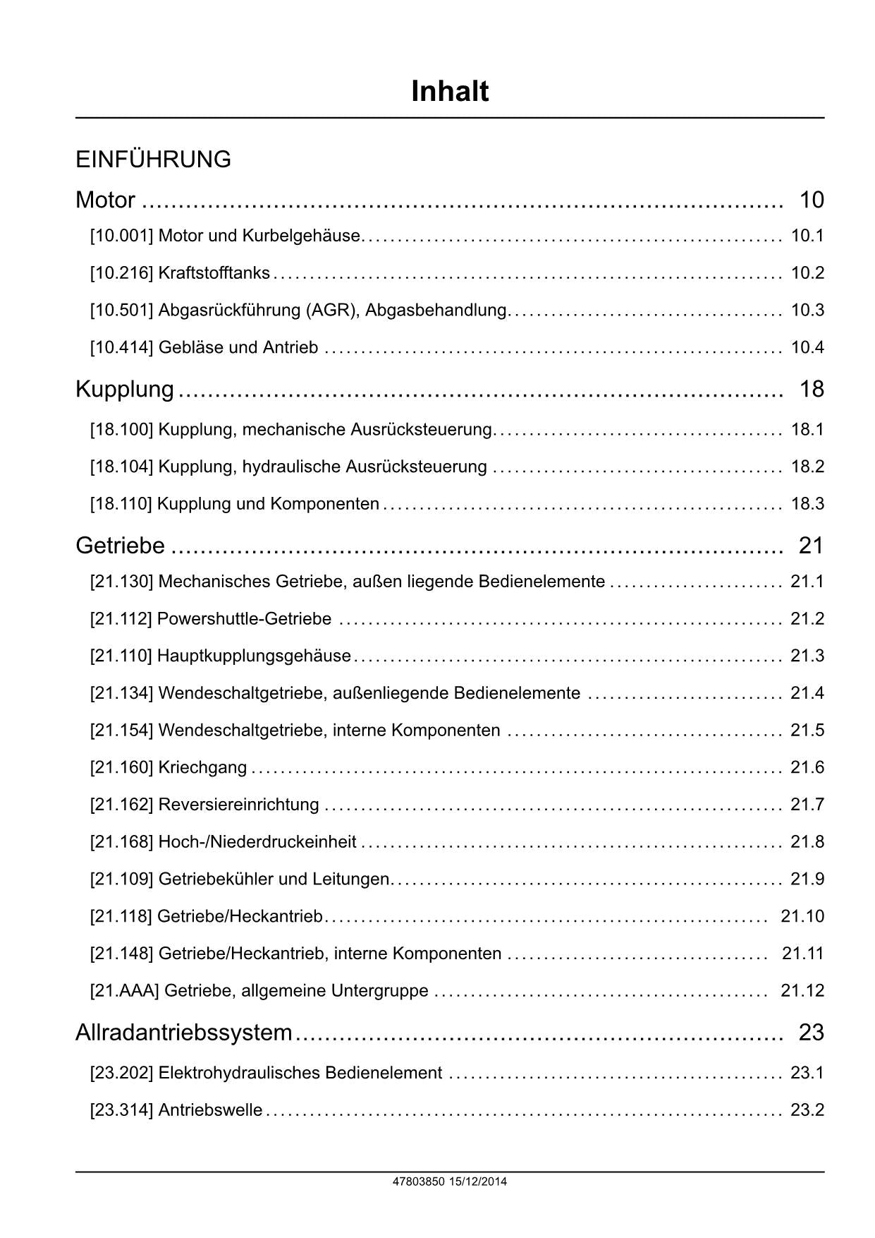 NEW HOLLAND T4.105 T4.115 T4.75 T4.85 T4.95 TRAKTOR REPARATURHANDBUCH