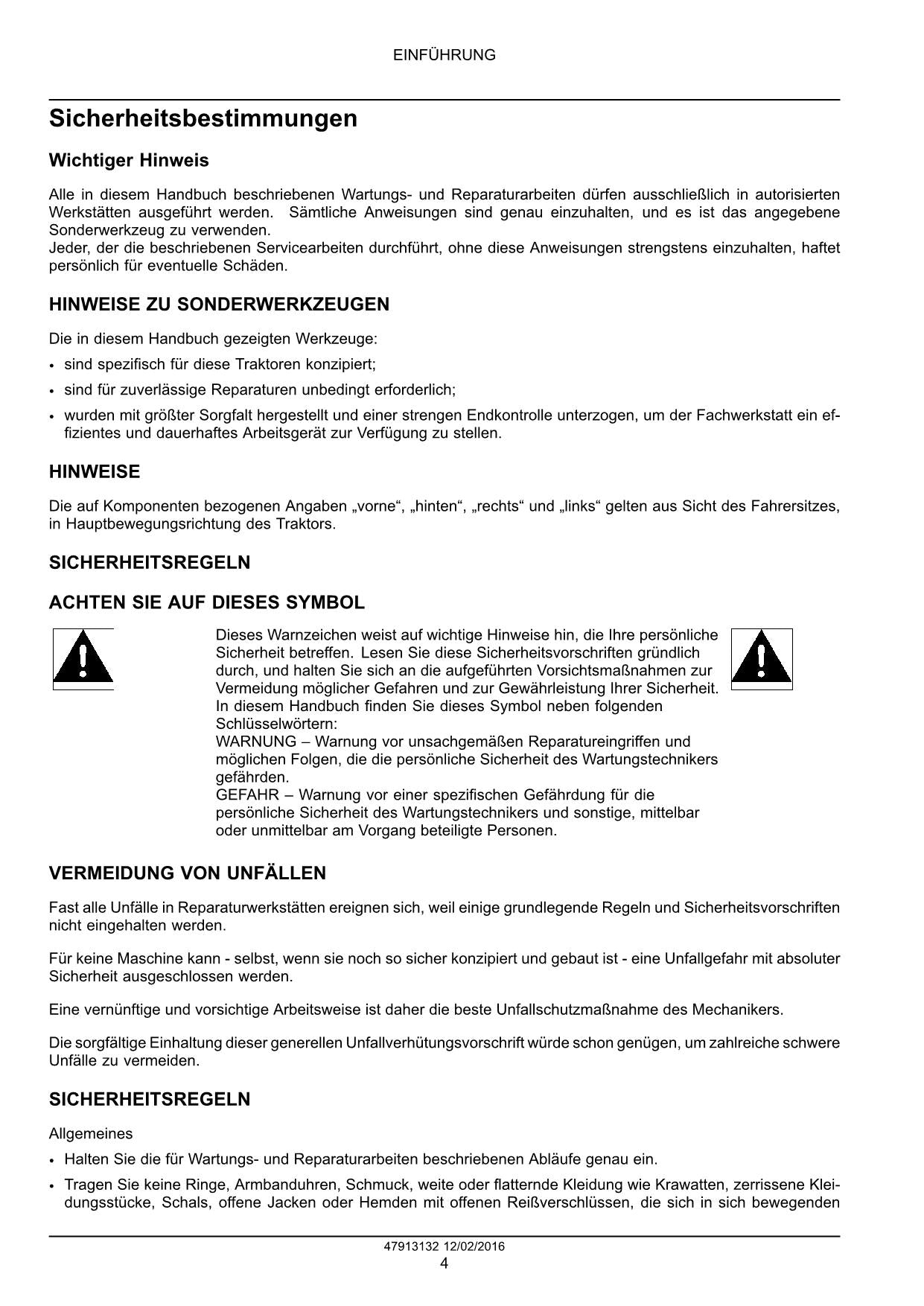 NEW HOLLAND TD4.70F TD4.80F TD4.90F TRAKTOR REPARATURHANDBUCH