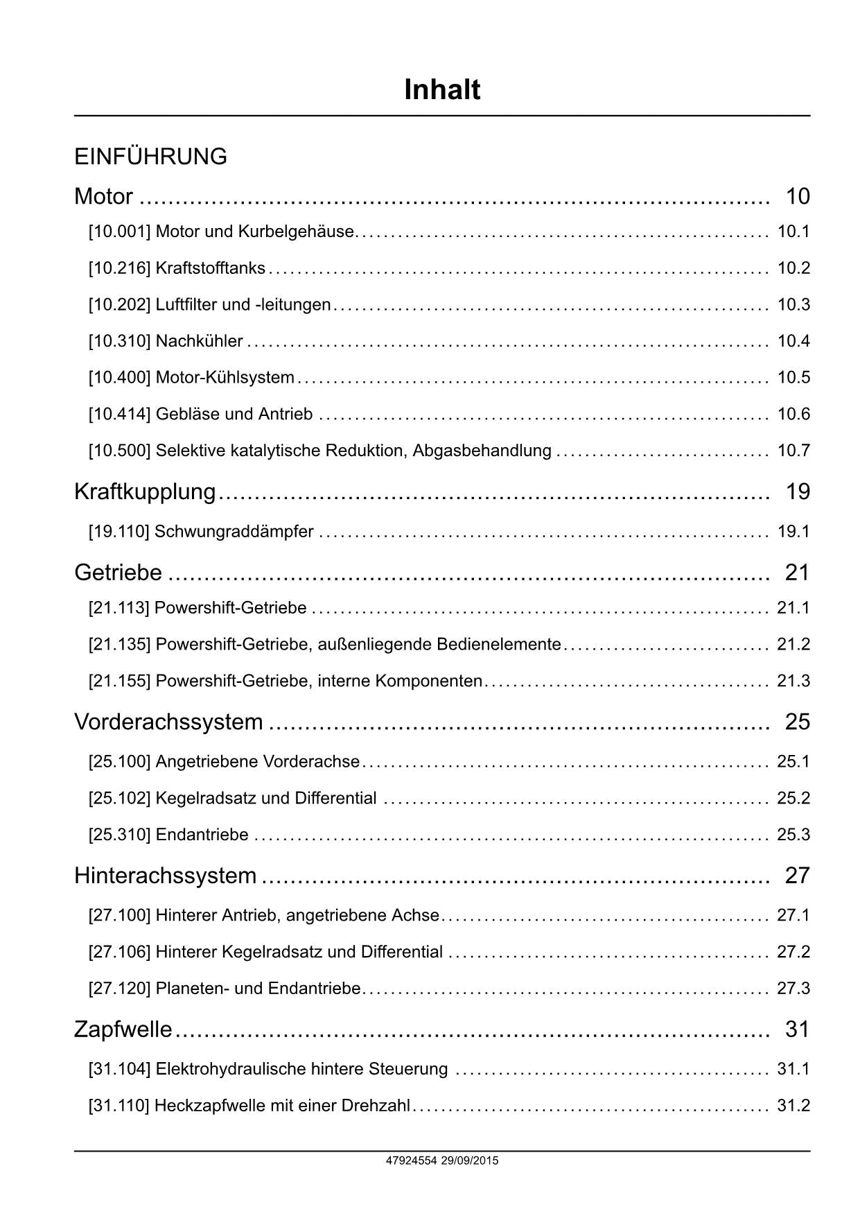 NEW HOLLAND T9.435 T9.480 T9.530 T9.565 T9.600 T9.645 TRAKTOR REPARATURHANDBUCH