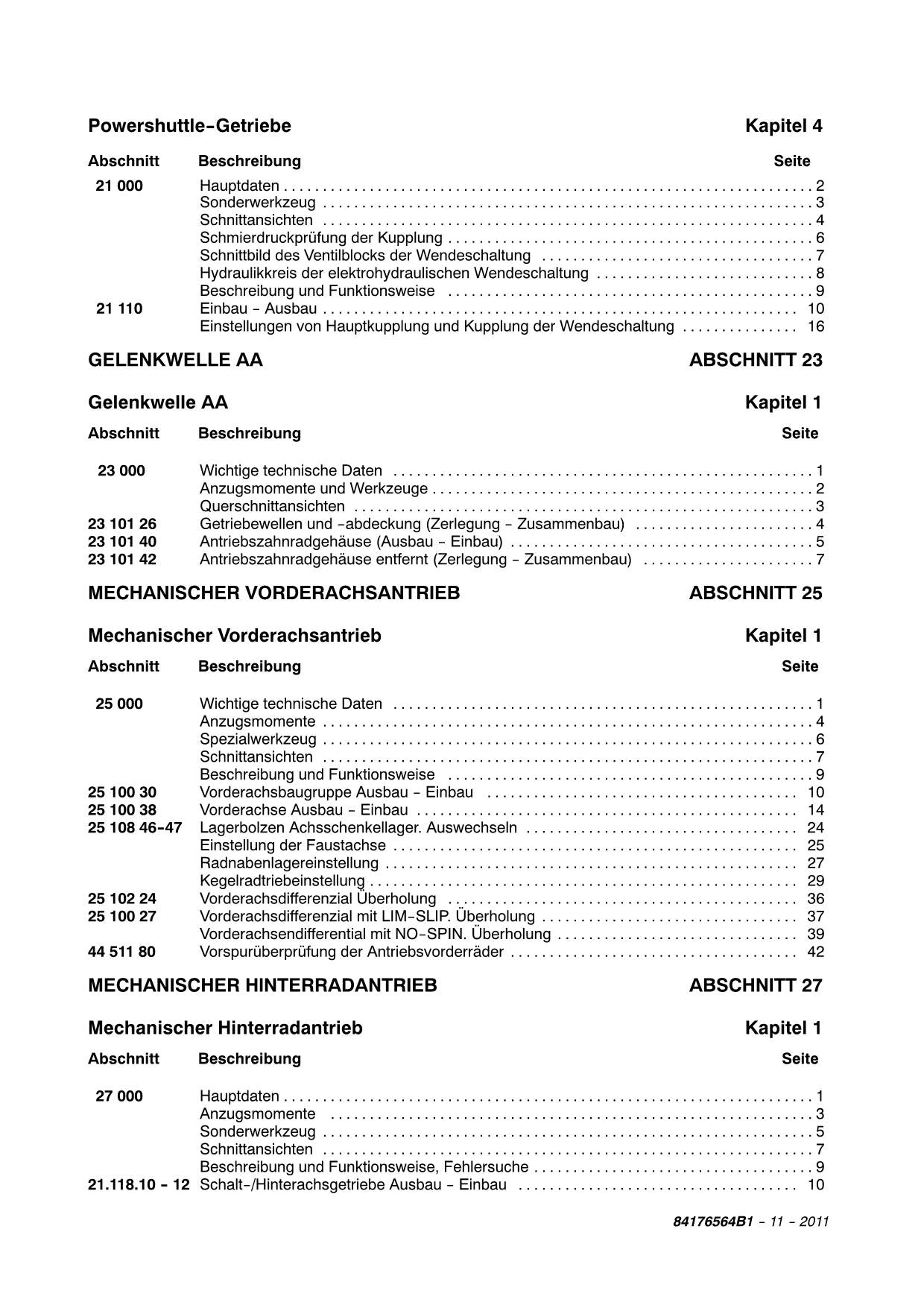 NEW HOLLAND TD5010 TD5020 TD5030 TD5040 TD5050 TRAKTOR REPARATURHANDBUCH