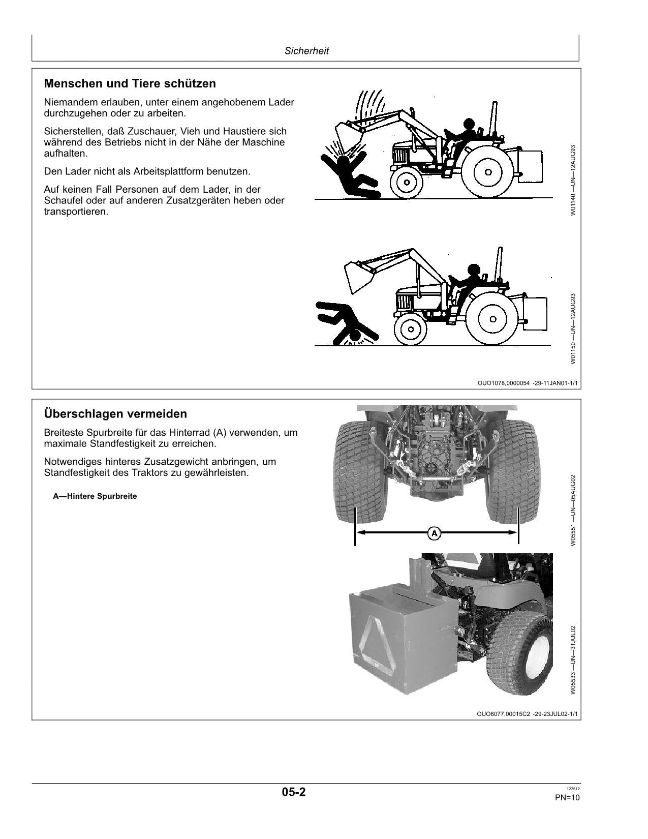 JOHN DEERE LADER H130 BETRIEBSANLEITUNG