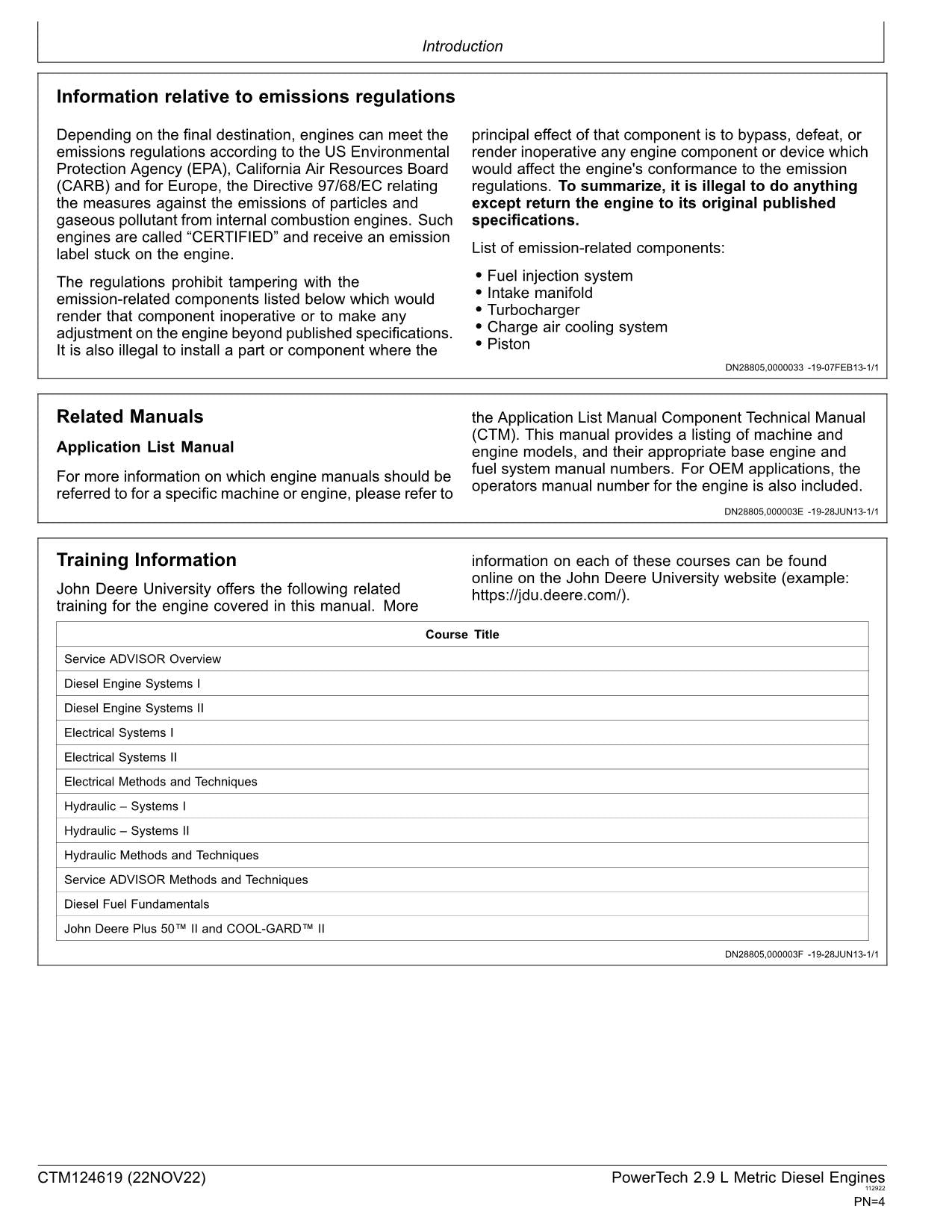 Wartungshandbuch für John Deere PowerTech 2,9-l-Metric-Motoren