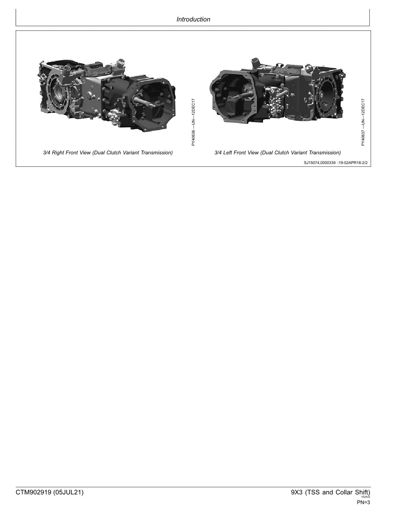 JOHN DEERE 5310 5610 5405 Clutch DRIVETRAIN 9x3 TRANSMISSION SERVICE MANUAL