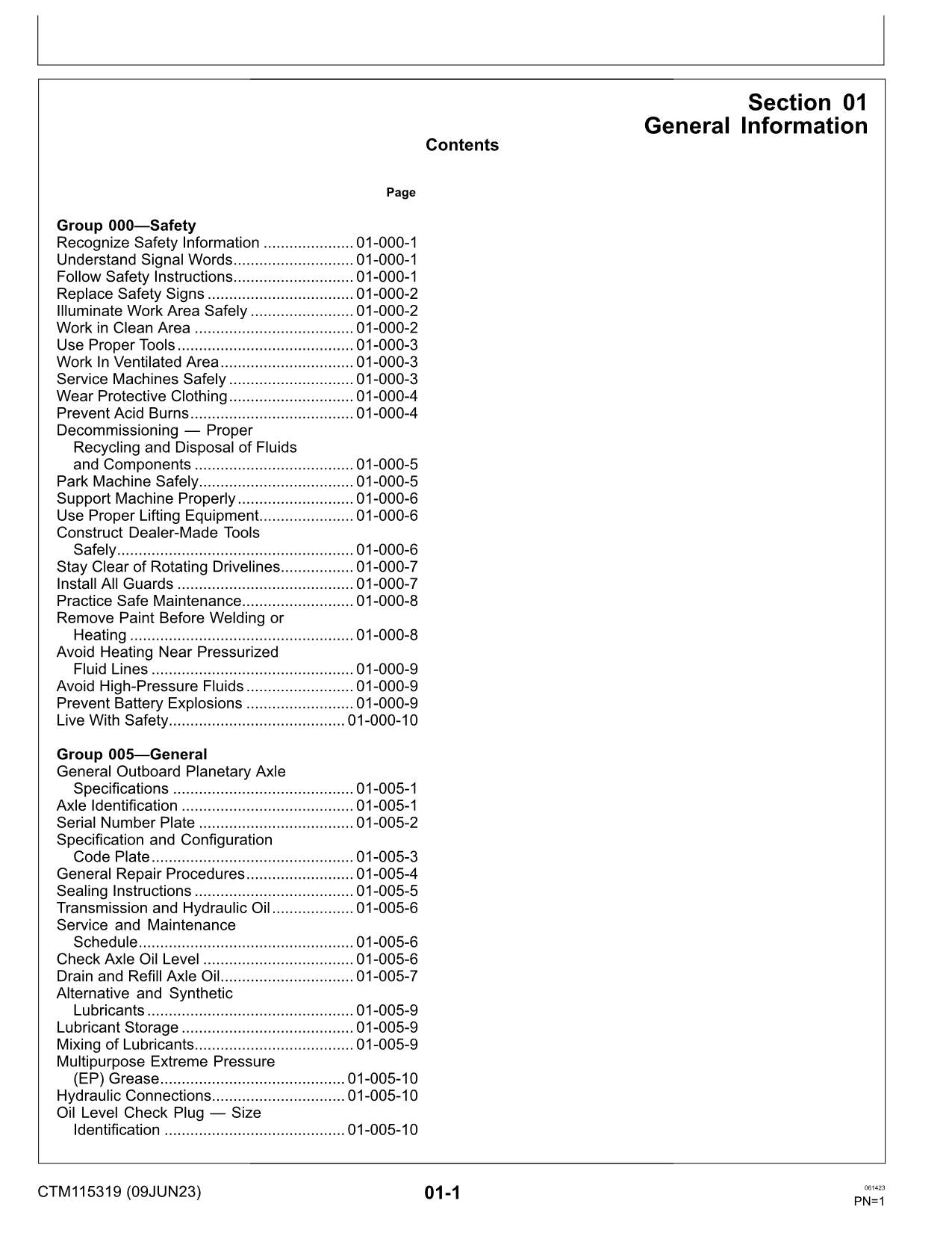 JOHN DEERE TEAMMATE V 1500 SERIES OUTBOARD PLANETARY AXLE REPAIR SERVICE MANUAL