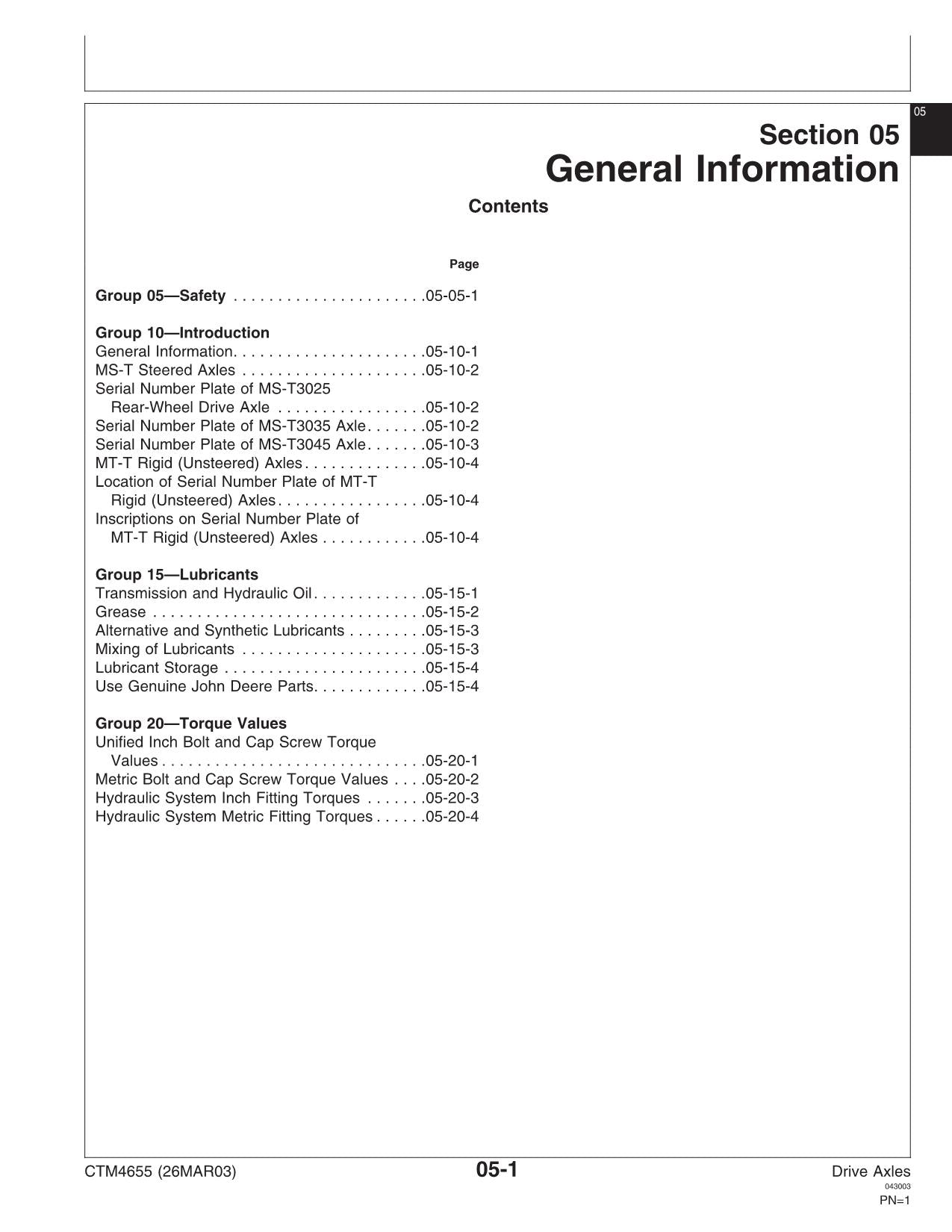 JOHN DEERE 3200 3400 3800 3215 ANTRIEBSACHSEN FÜR TELESKOPLADER SERVICEHANDBUCH