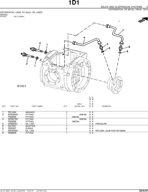 HITACHI LX100 LX120 LOADER PARTS CATALOG MANUAL