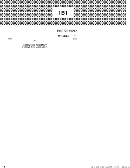 HITACHI LX100 LX120 LOADER PARTS CATALOG MANUAL