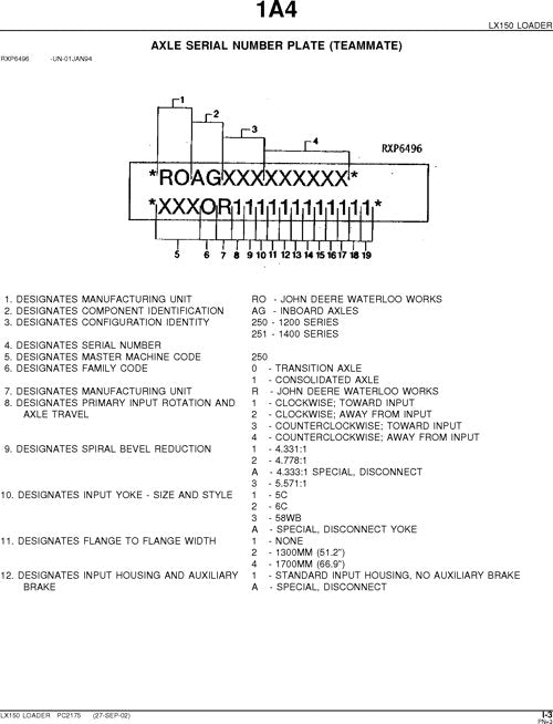 HITACHI LX150 LOADER PARTS CATALOG MANUAL