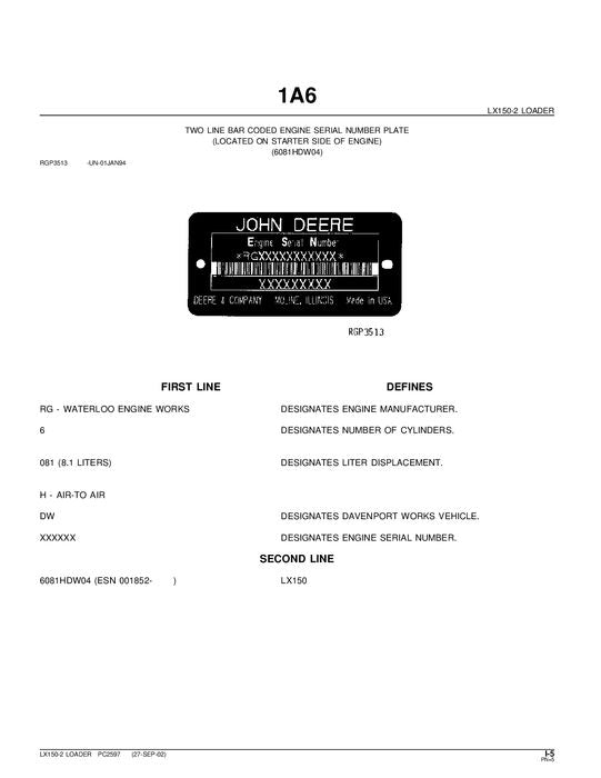 HITACHI LX150-2 LADER-TEILEKATALOGHANDBUCH