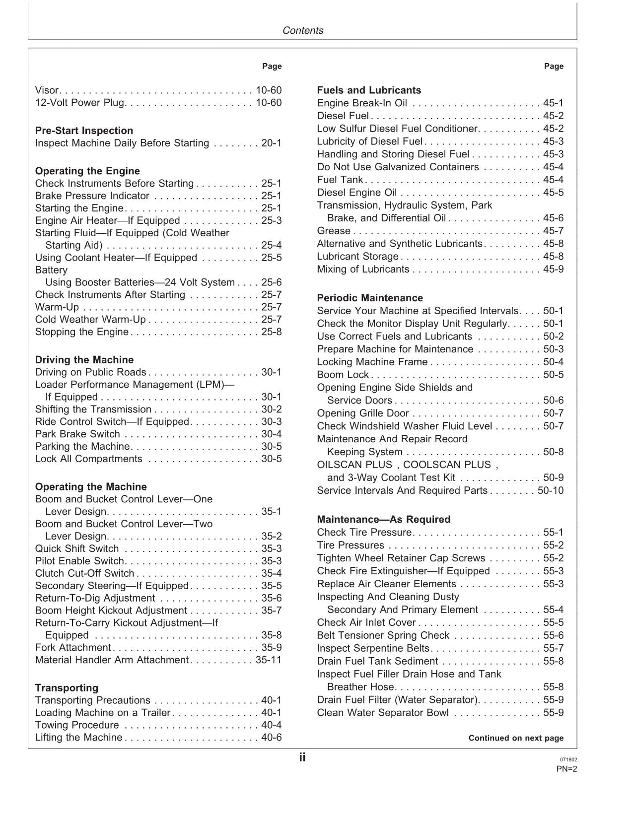 HITACHI LXE230 LOADER OPERATORS MANUAL SER 581928-