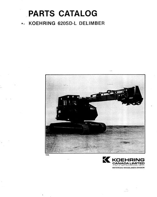 JOHN DEERE 620SD DELIMBER PARTS CATALOG MANUAL 51601-51604