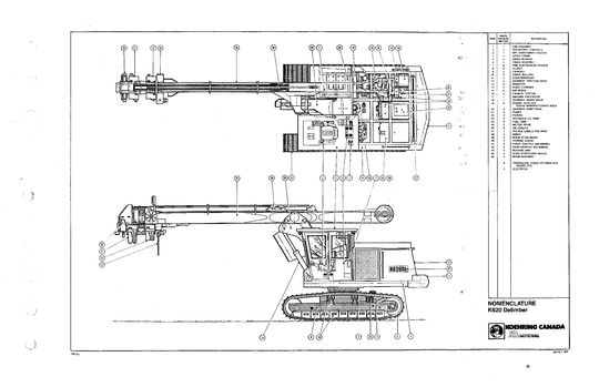 JOHN DEERE K525 DELIMBER  PARTS CATALOG MANUAL