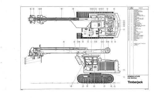 JOHN DEERE 618  DELIMBER  PARTS CATALOG MANUAL