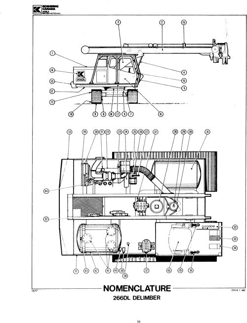 JOHN DEERE 620SD DELIMBER PARTS CATALOG MANUAL 51605 AND UP