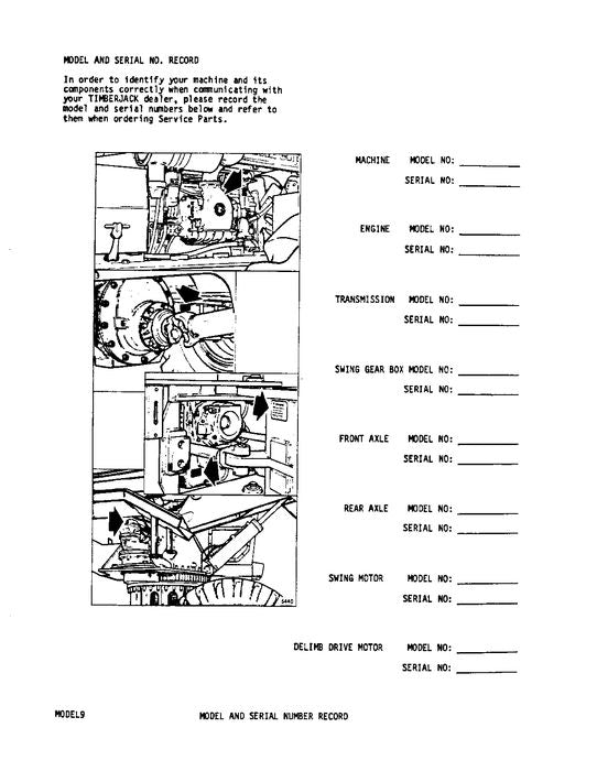 JOHN DEERE C90 DELIMBER  PARTS CATALOG MANUAL AA9772-AC9043