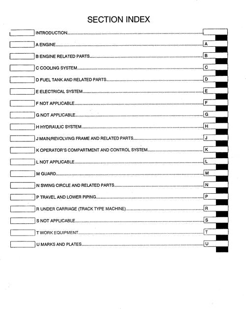 JOHN DEERE 735  SHOVEL LOGGER PARTS CATALOG MANUAL #2