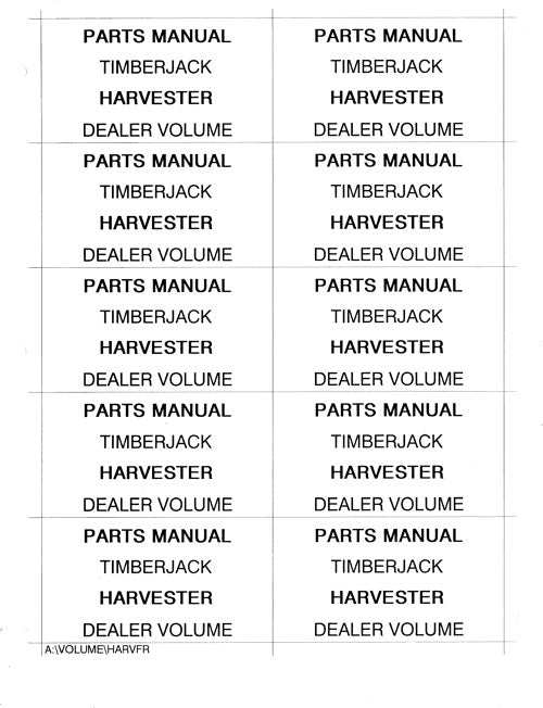 JOHN DEERE T25 C90 HARVESTER  PARTS CATALOG MANUAL