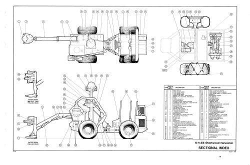 JOHN DEERE KH3B HARVESTER  PARTS CATALOG MANUAL