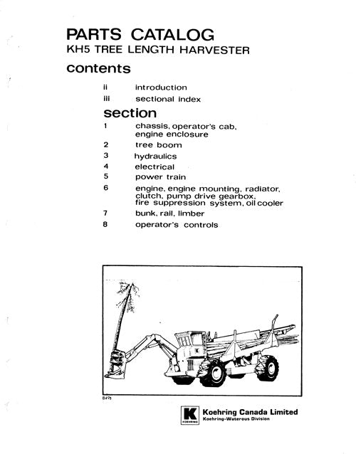 JOHN DEERE KH3B HARVESTER  PARTS CATALOG MANUAL 22002