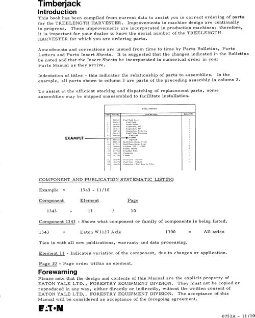 JOHN DEERE RW30 HARVESTER  PARTS CATALOG MANUAL