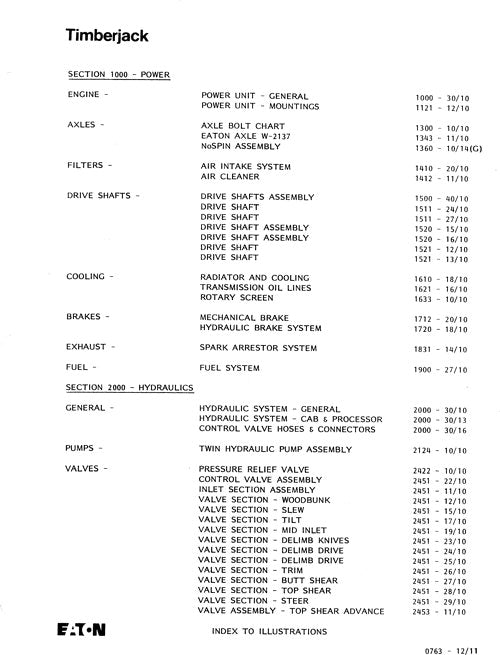 JOHN DEERE TJ30 HARVESTER  PARTS CATALOG MANUAL