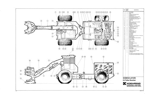 JOHN DEERE K4FB K4L LADER ERSATZTEILKATALOGHANDBUCH