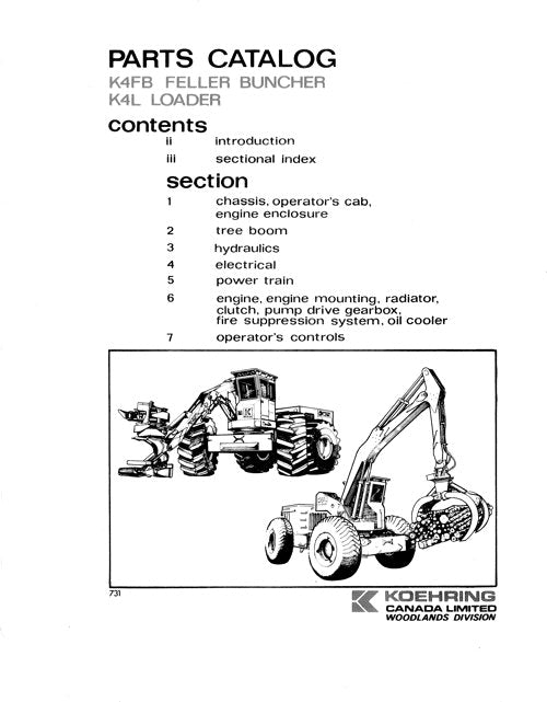 MANUEL DU CATALOGUE DES PIÈCES DE RECHANGE POUR CHARGEUSE JOHN DEERE K4FB K4L