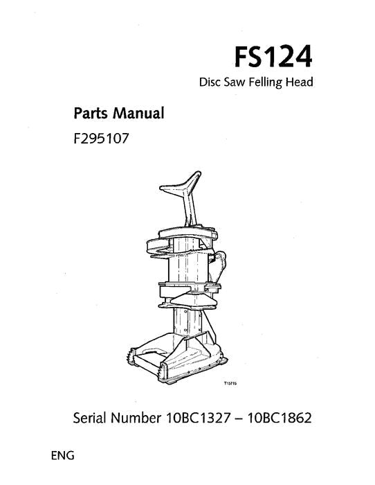 JOHN DEERE FS124 STT DISC SAW FELLING HEAD PARTS CATALOG MANUAL