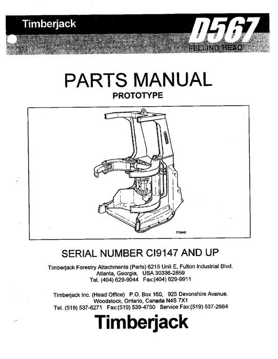 JOHN DEERE 18 INCH 608 STT DISC SAW FELLING HEAD PARTS CATALOG MANUAL