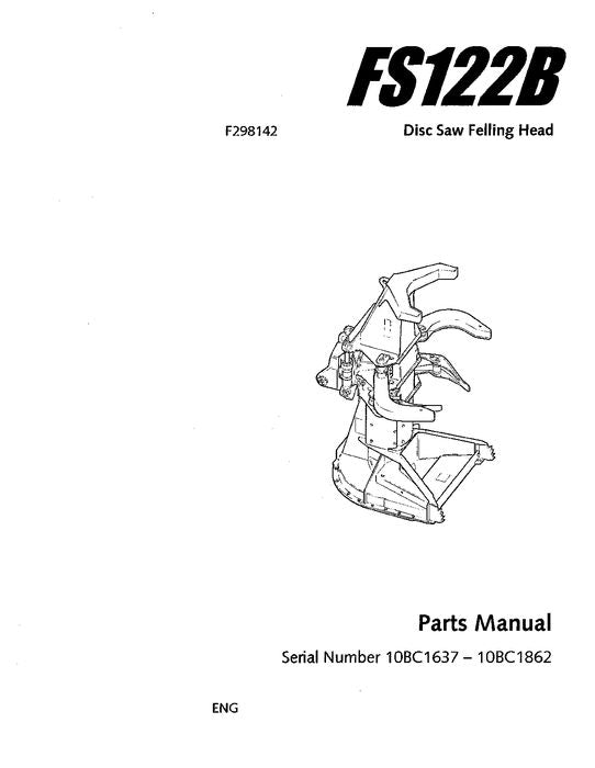 JOHN DEERE FS122B STT DISC SAW FELLING HEAD PARTS CATALOG MANUAL