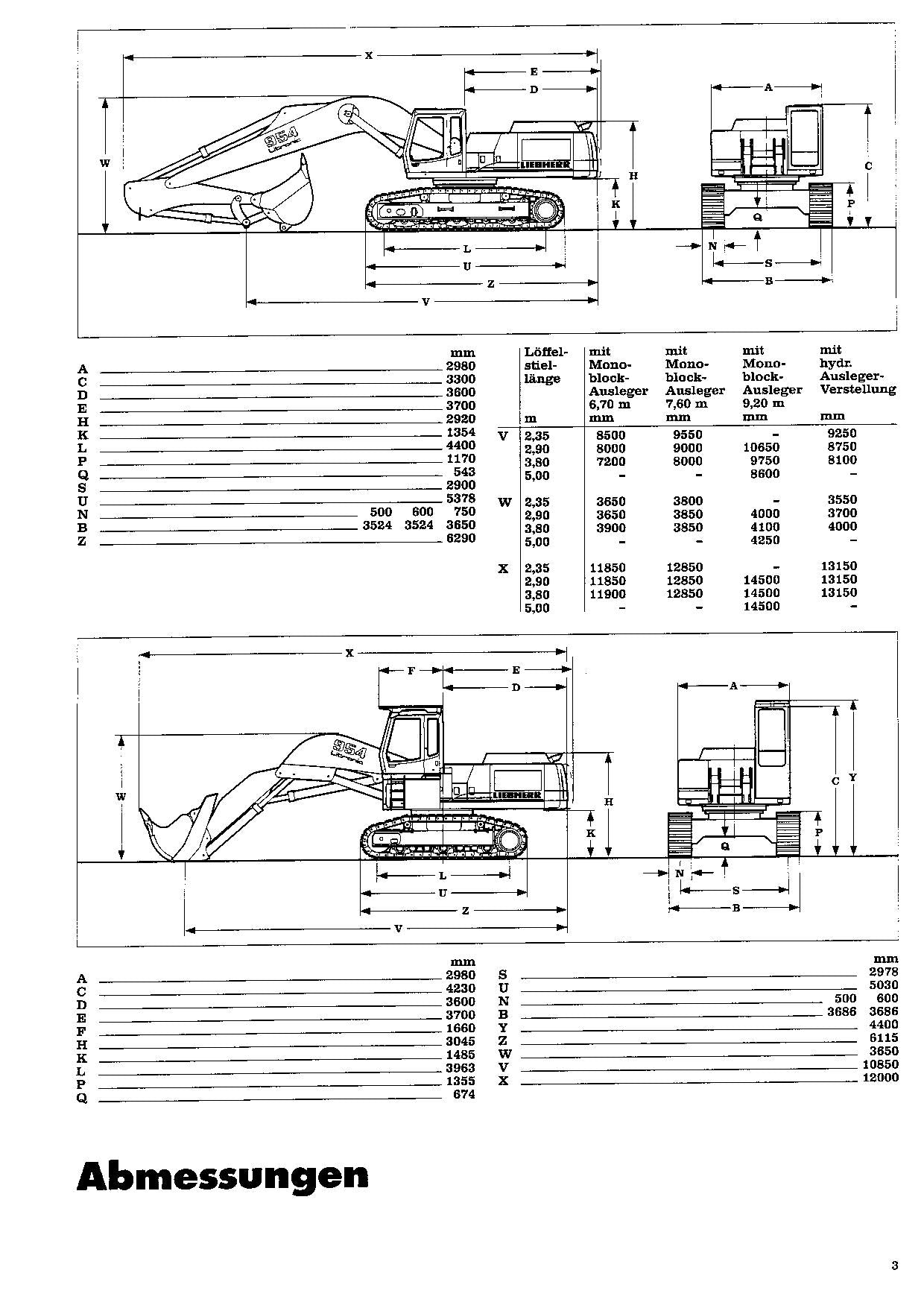 Liebherr R954 B Litronic Hydraulikbagger Betriebsanleitung 5001