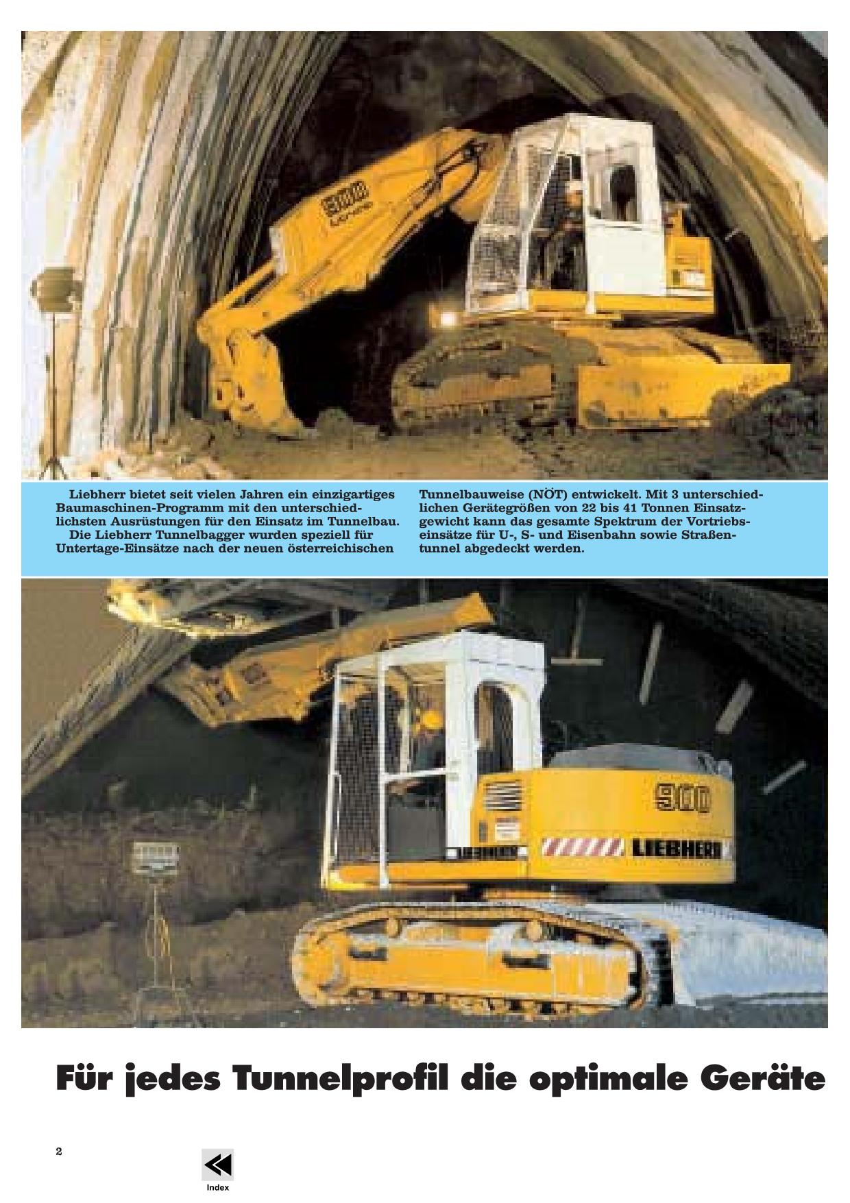 Liebherr R934 B Tunnel Raupenbagger Manuel d'instructions Manuel d'entretien 17227