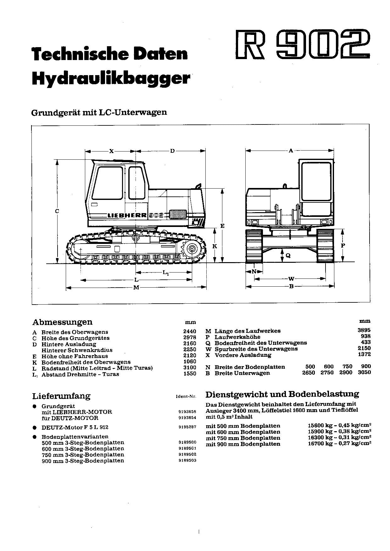 Liebherr Hydraulikbagger Betriebsanleitung Wartungsanleitung