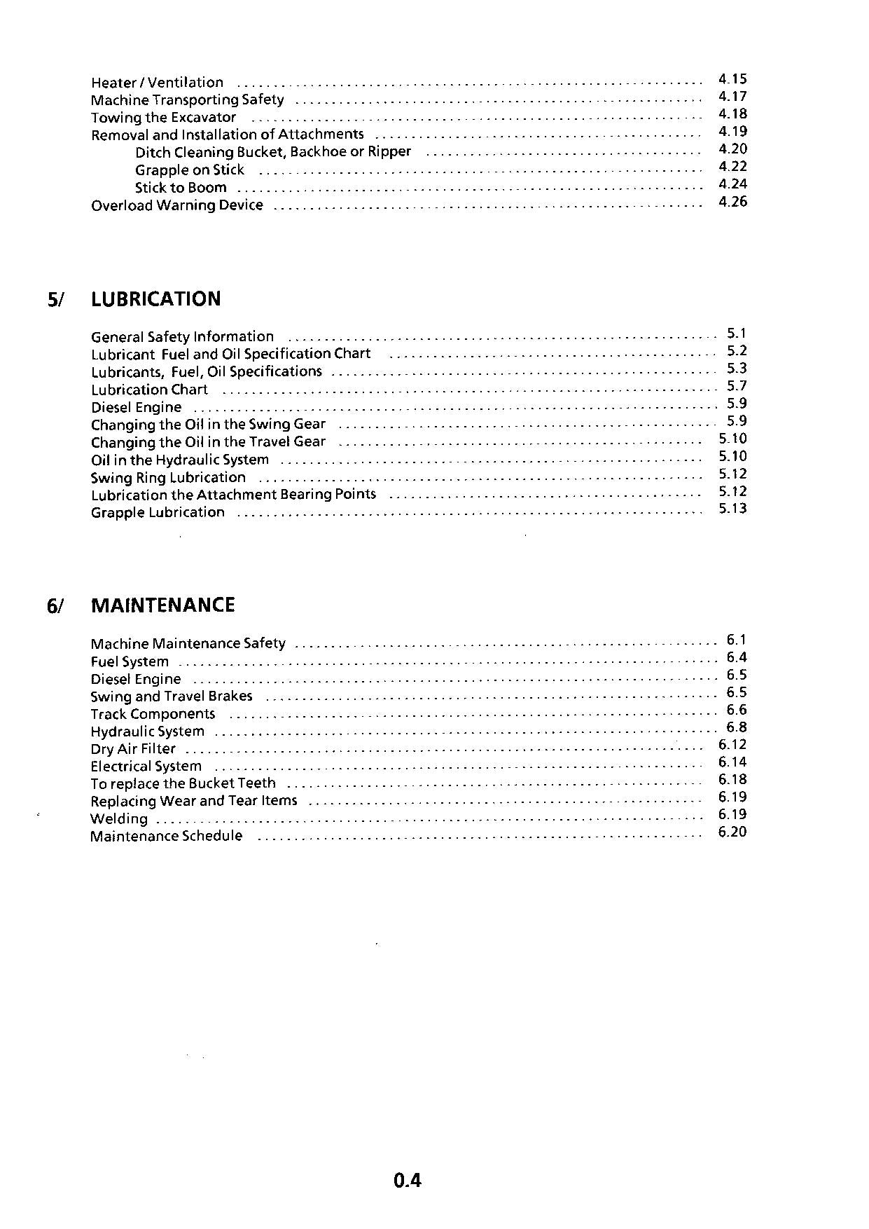 Liebherr R900 Litronic Excavator Operators manual serial 101