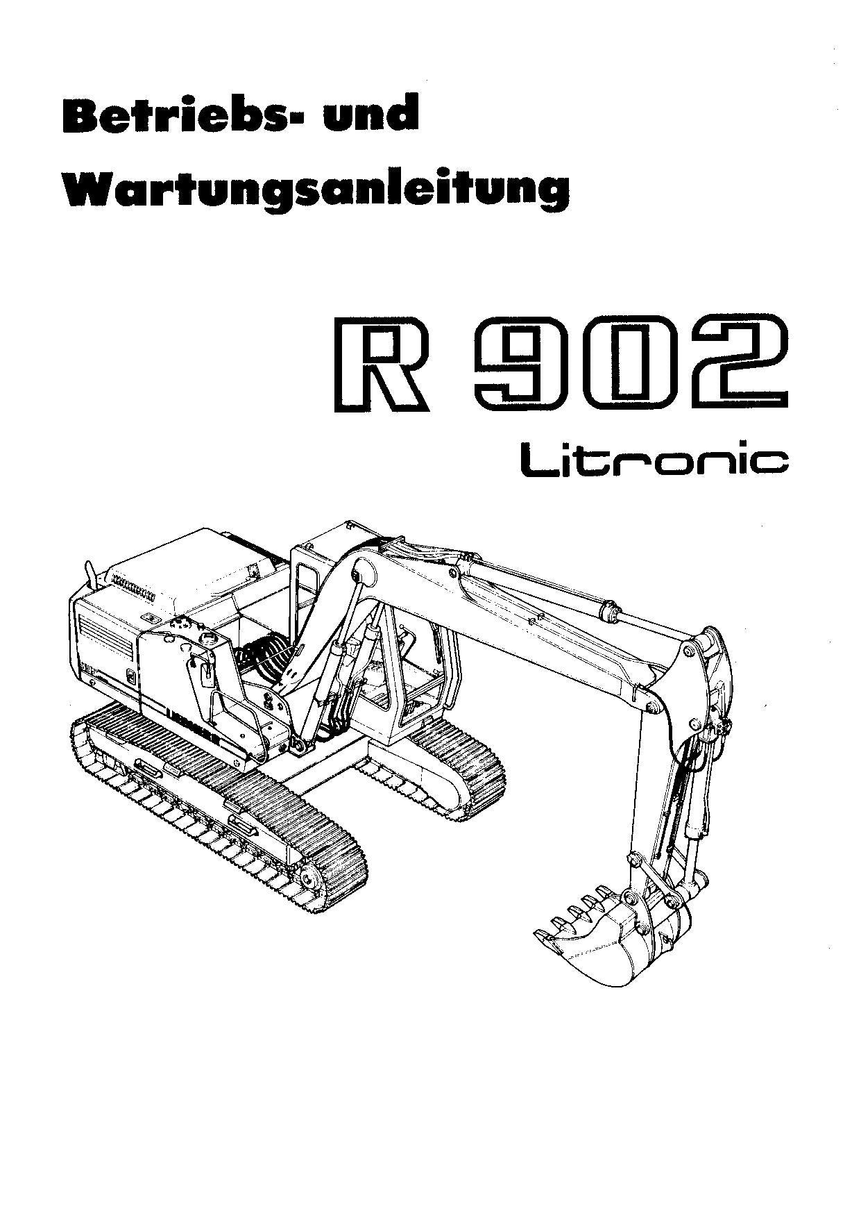 Liebherr R902 Litronic Hydraulikbagger Manuel d'instructions ser 4001