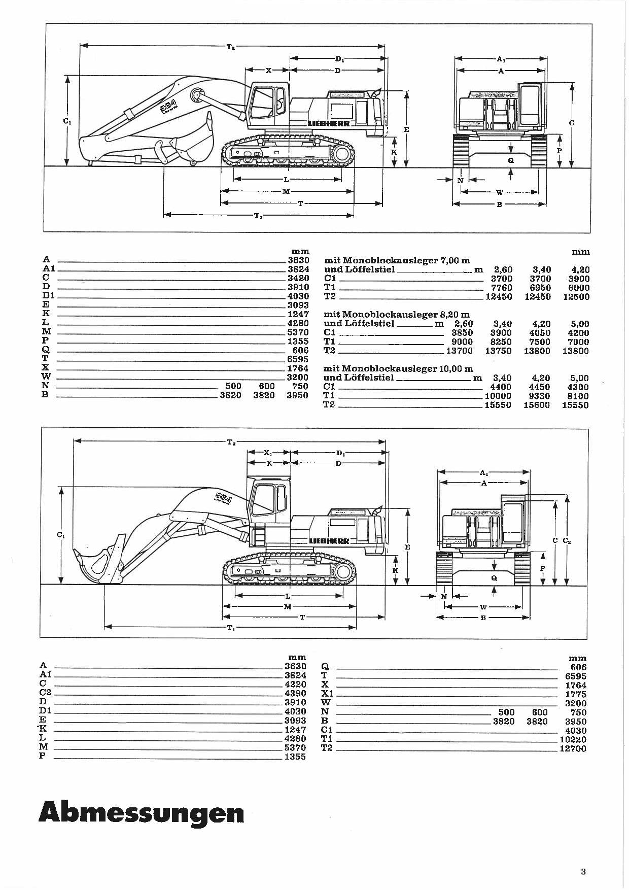 Liebherr R964 B Litronic Hydraulikbagger Manuel d'instructions