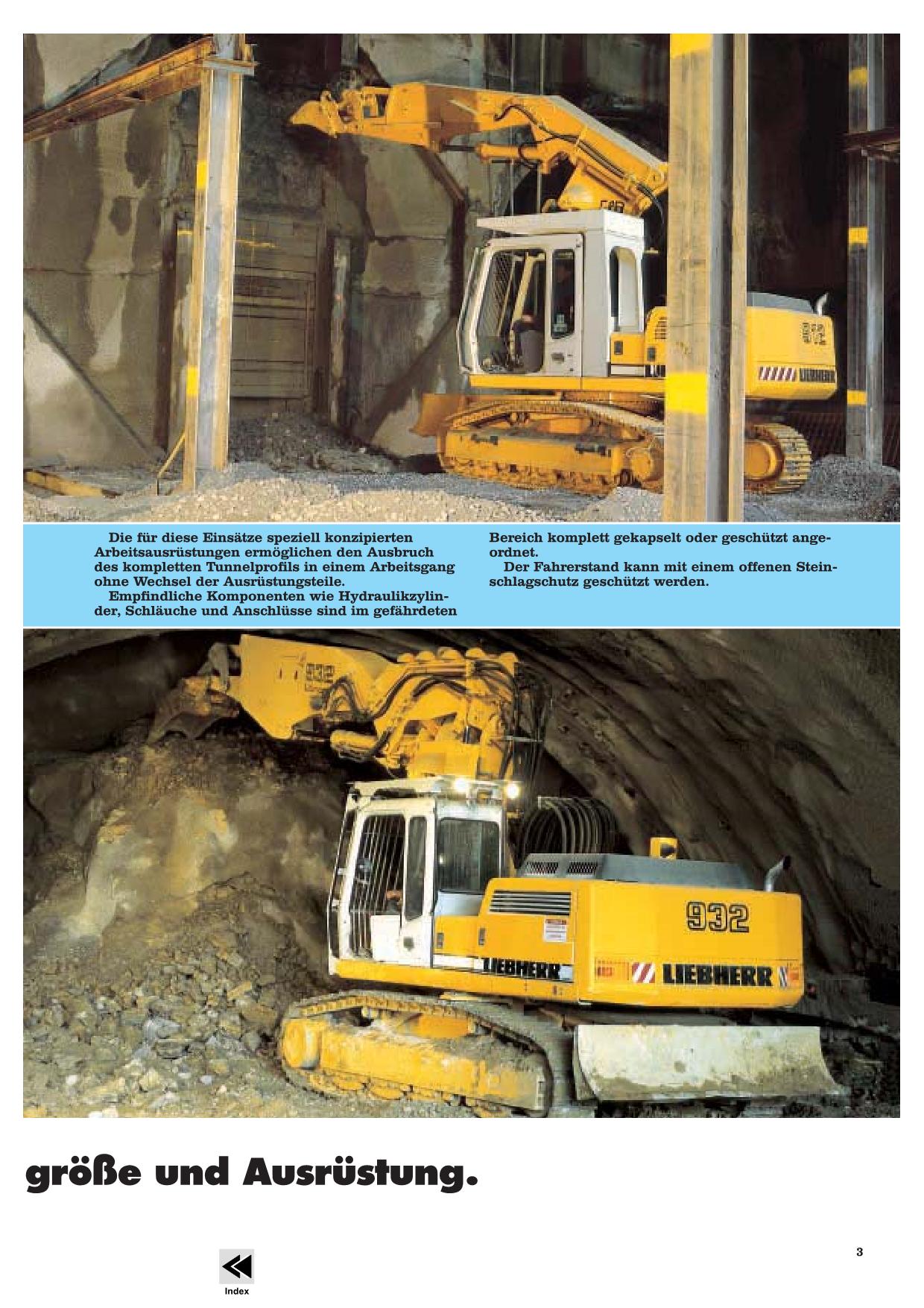 Liebherr R934 B Tunnel Raupenbagger Manuel d'instructions Manuel d'entretien 17227