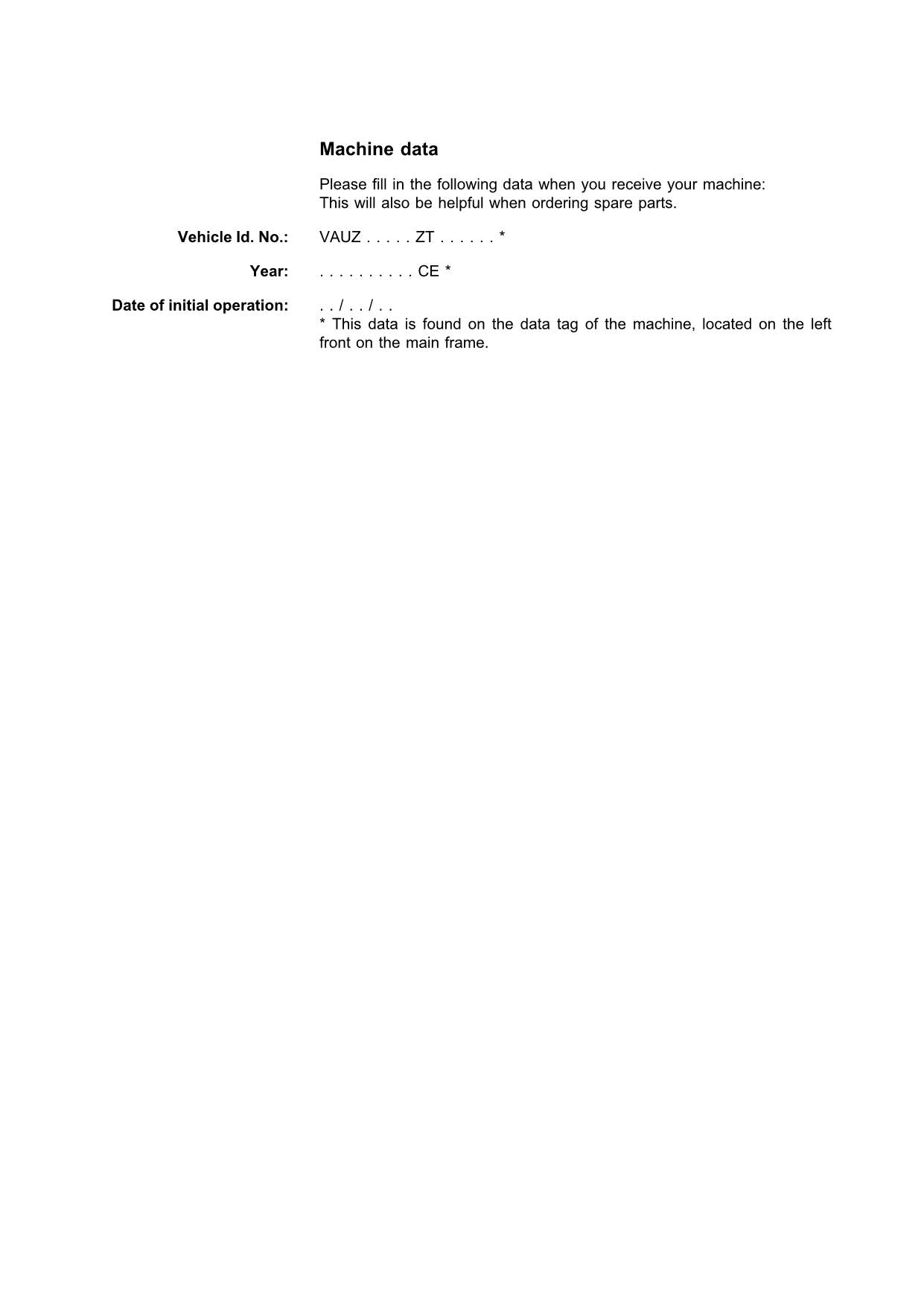 Manuel d'utilisation de la chargeuse sur chenilles Liebherr LR624, numéro de série 12474