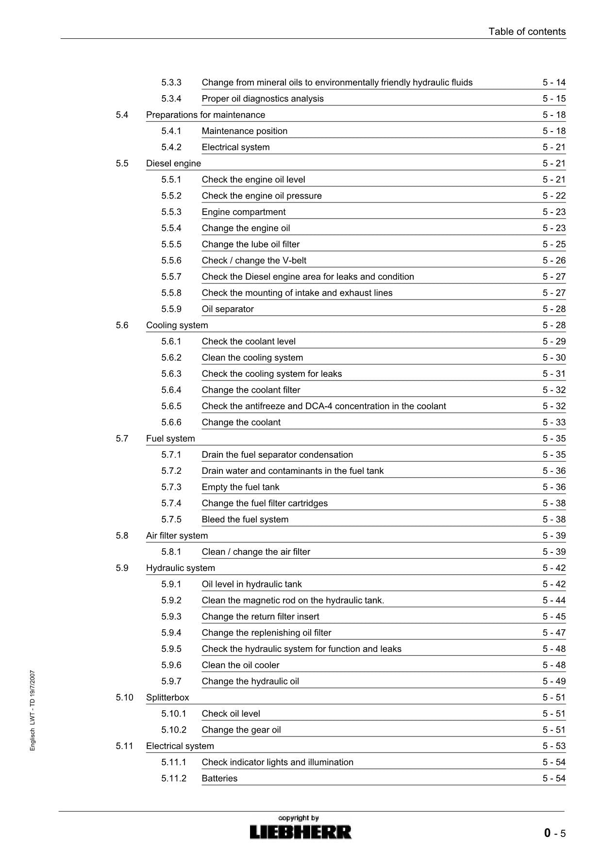 Liebherr SR 712 B Litronic dozer Operators manual