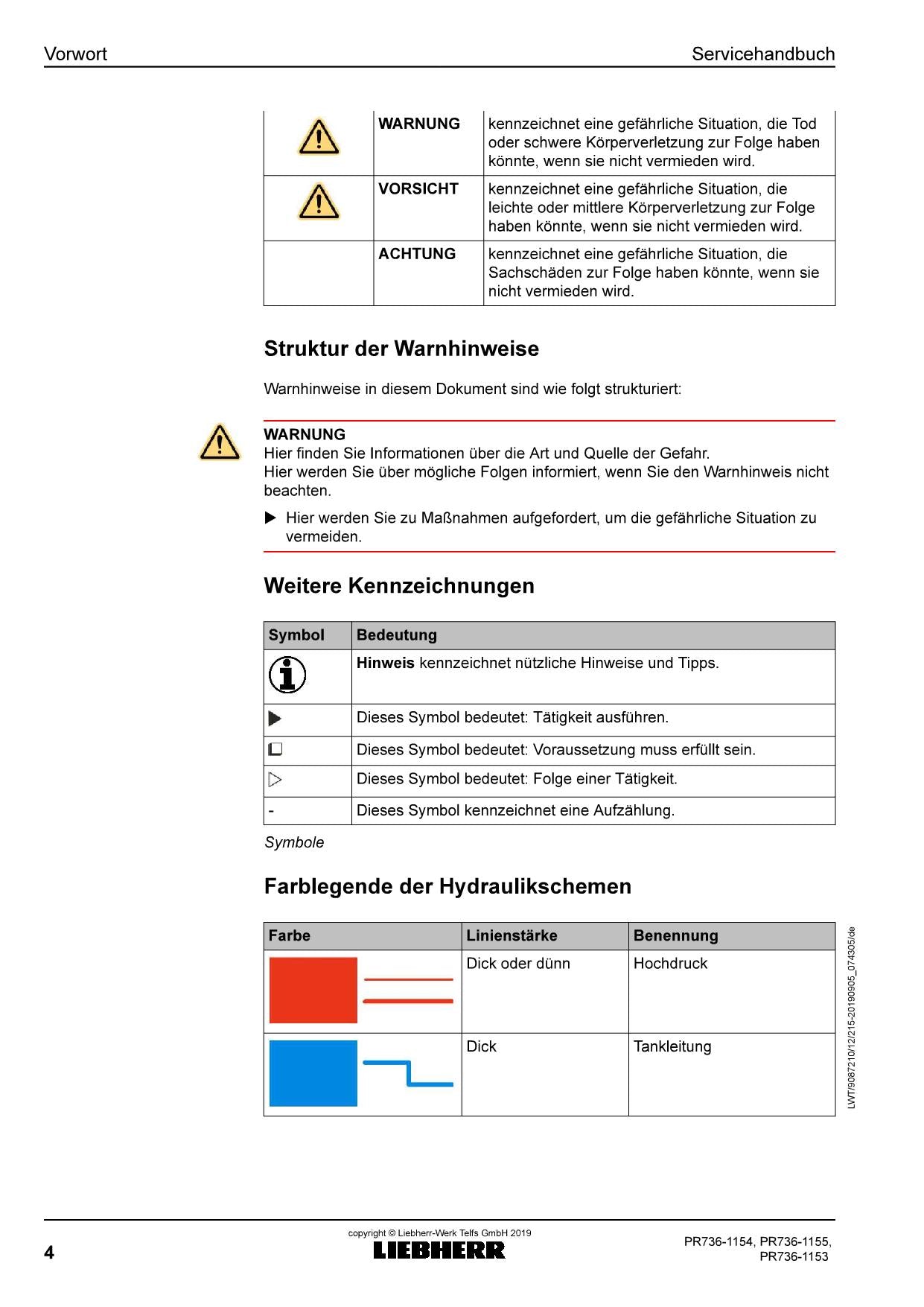 Liebherr PR736 1153 PR736 1154 PR736 1155 Planierraupe Reparaturhandbuch