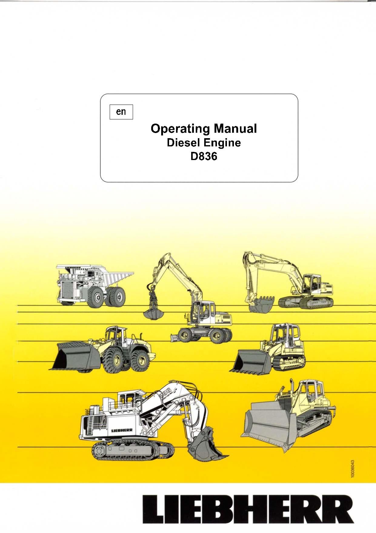 Manuel d'utilisation du moteur Liebherr D836