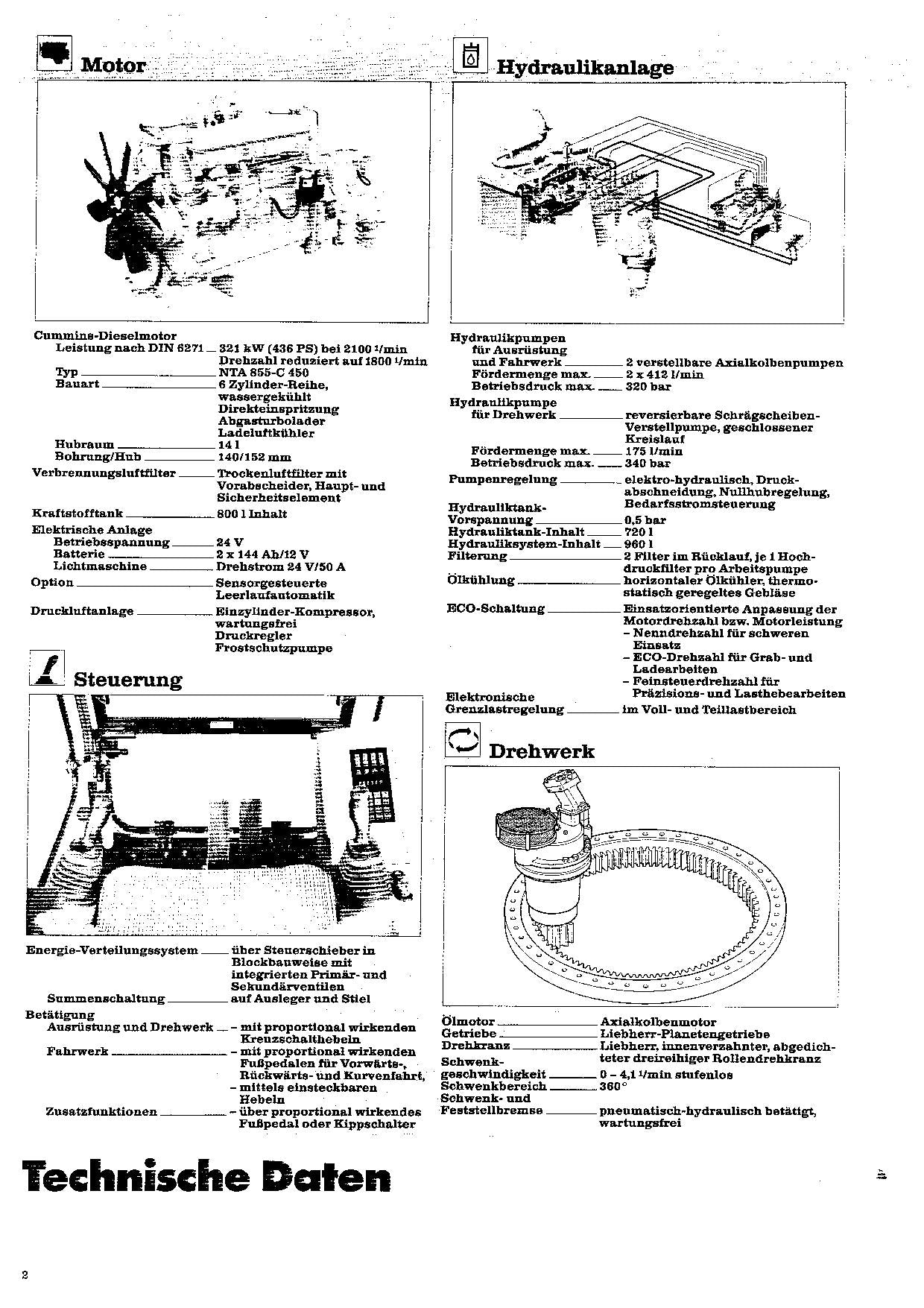 Liebherr R974 B Litronic Hydraulikbagger Betriebsanleitung Wartungsanleitung 486