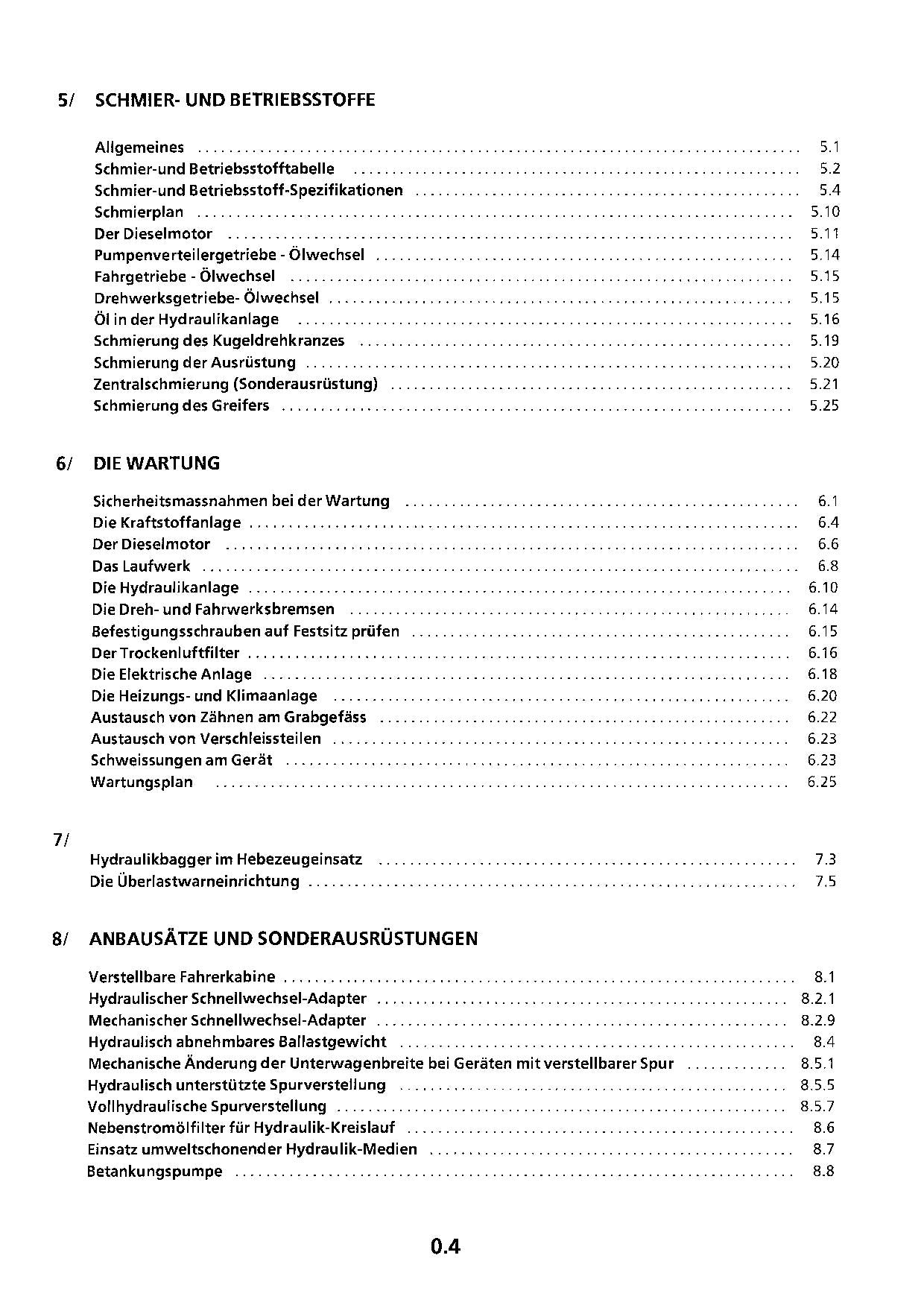 Liebherr R944 Litronic Hydraulikbagger Manuel d'instructions Manuel d'entretien