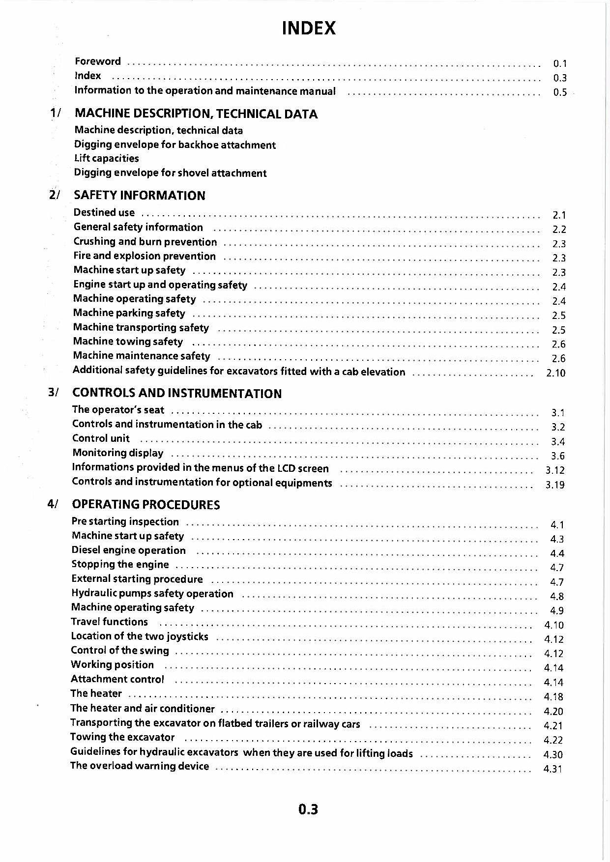 Liebherr R964 B Litronic Excavator Operators manual serial 5001