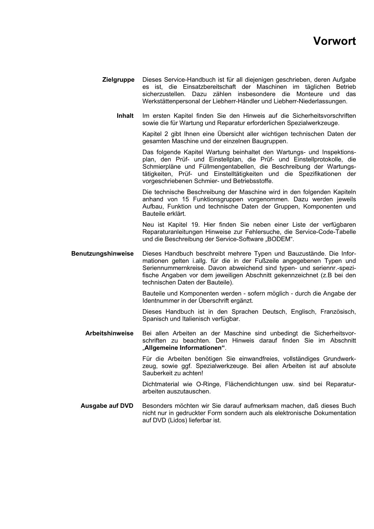 Liebherr L544 L554 L564 L574 L580 2plus2 Radlader Reparaturhandbuch